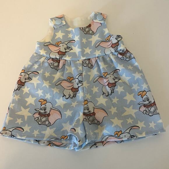 Handmade Doll Romper Dumbo Flying Elephant 18" American Girl ILY My Generation - Picture 1 of 2